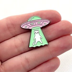 UFO Cat Enamel Pin